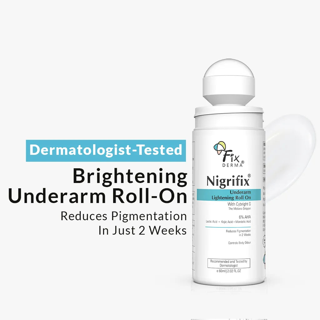 Fixderma Nigrifix Underarm Lightening Roll On | 6% AHA to Reduce Underarm Pigmentation in 2 Weeks, 60ml - Image 16 - Buy from Indicrest