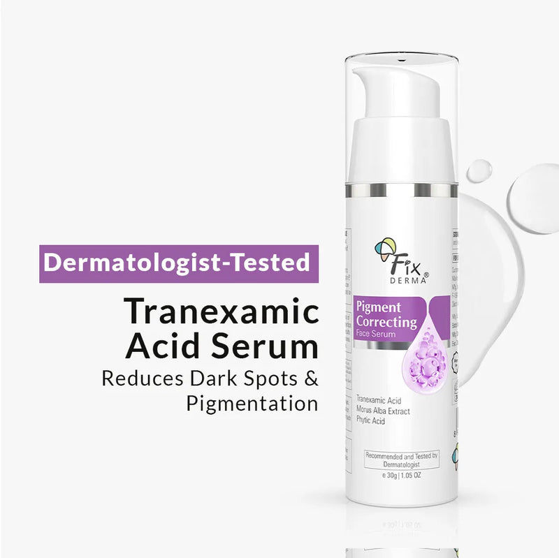 Fixderma Pigment Correcting Face Serum | Tranexamic Acid to Fight Away Pigmentation, 30g - Buy from Indicrest
