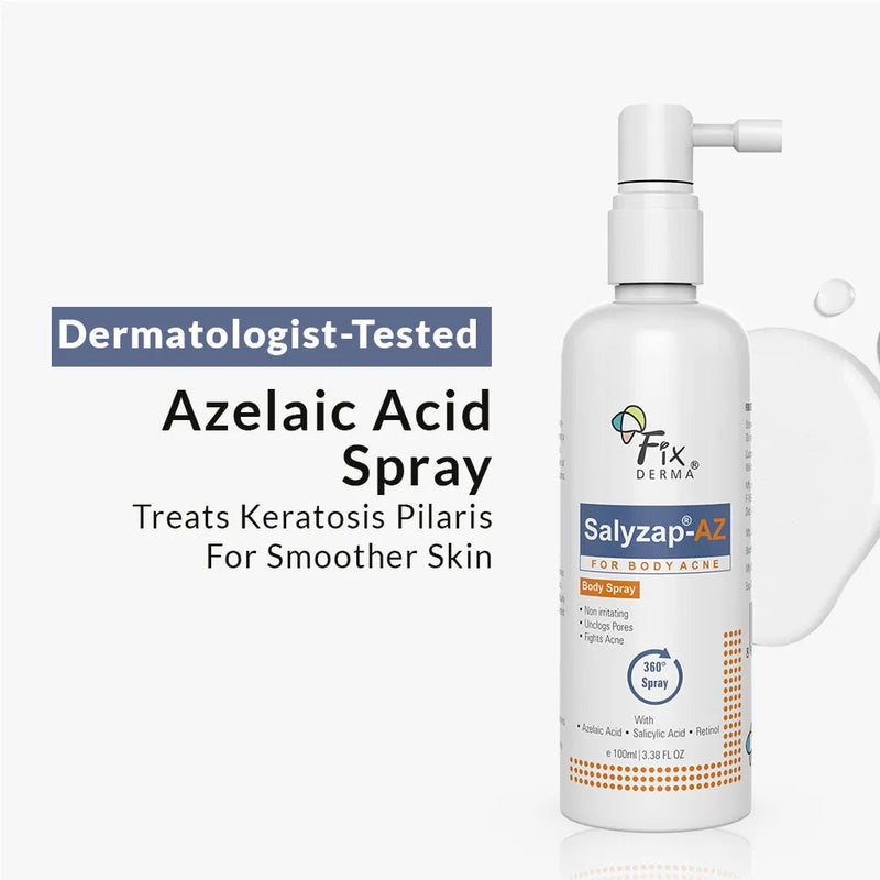 Fixderma Salyzap-AZ Body Spray | An Innovative 360° Spray for Back & Body Acne, 100ml - Buy from Indicrest