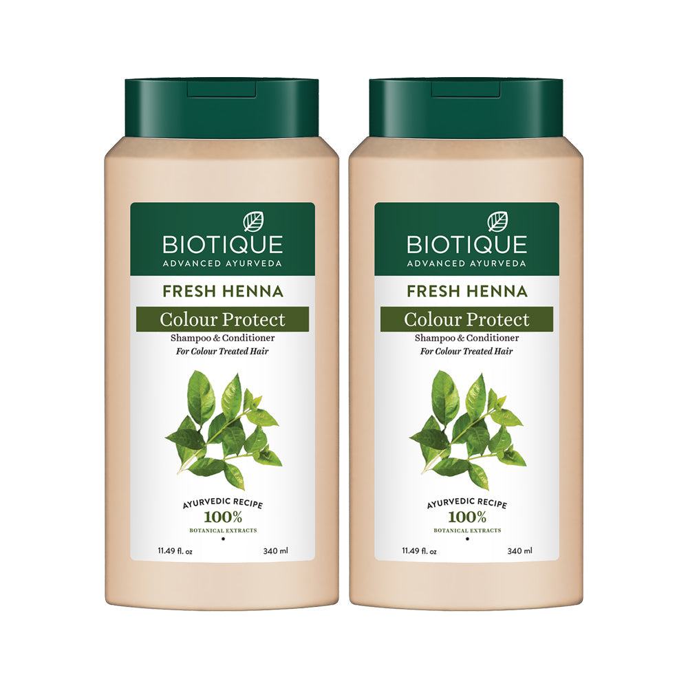 Biotique Fresh Henna Colour Protect Shampoo & Conditioner, 120ml - Image 7 - Buy from Indicrest