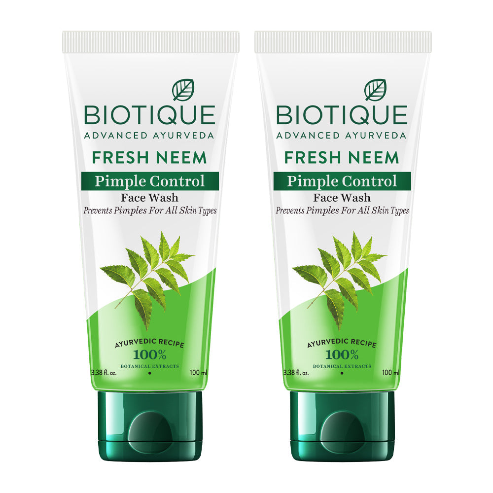 Biotique Fresh Neem Pimple Control Face Wash, 150ml - Image 5 - Buy from Indicrest