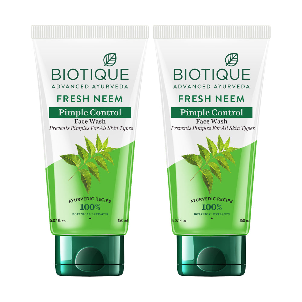 Biotique Fresh Neem Pimple Control Face Wash, 150ml - Image 9 - Buy from Indicrest