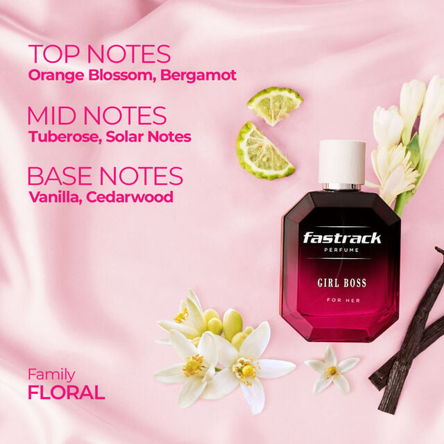 Skinn By Titan Fastrack Girl Boss Eau de Parfum for Women, 100ml - Buy from Indicrest