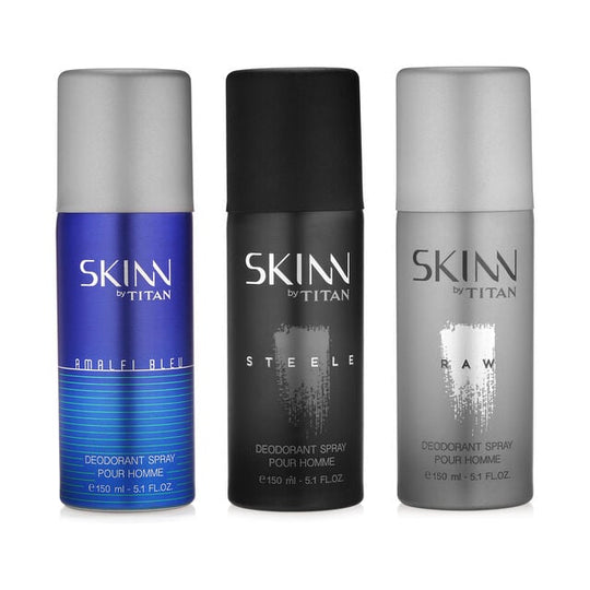 Skinn Premium Deo Bundle pack of 3 for Men, 3 X 150ml - Buy from Indicrest