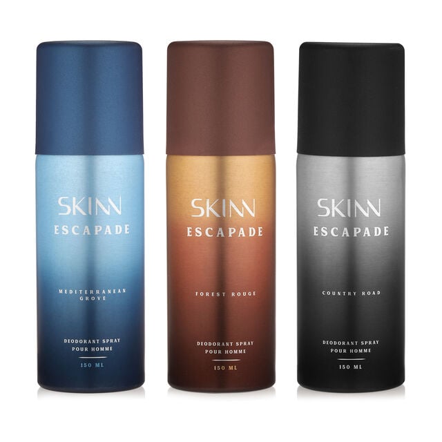 Skinn Escapade Deo Pack of 3 for Men, 3 X 150ml - Buy from Indicrest