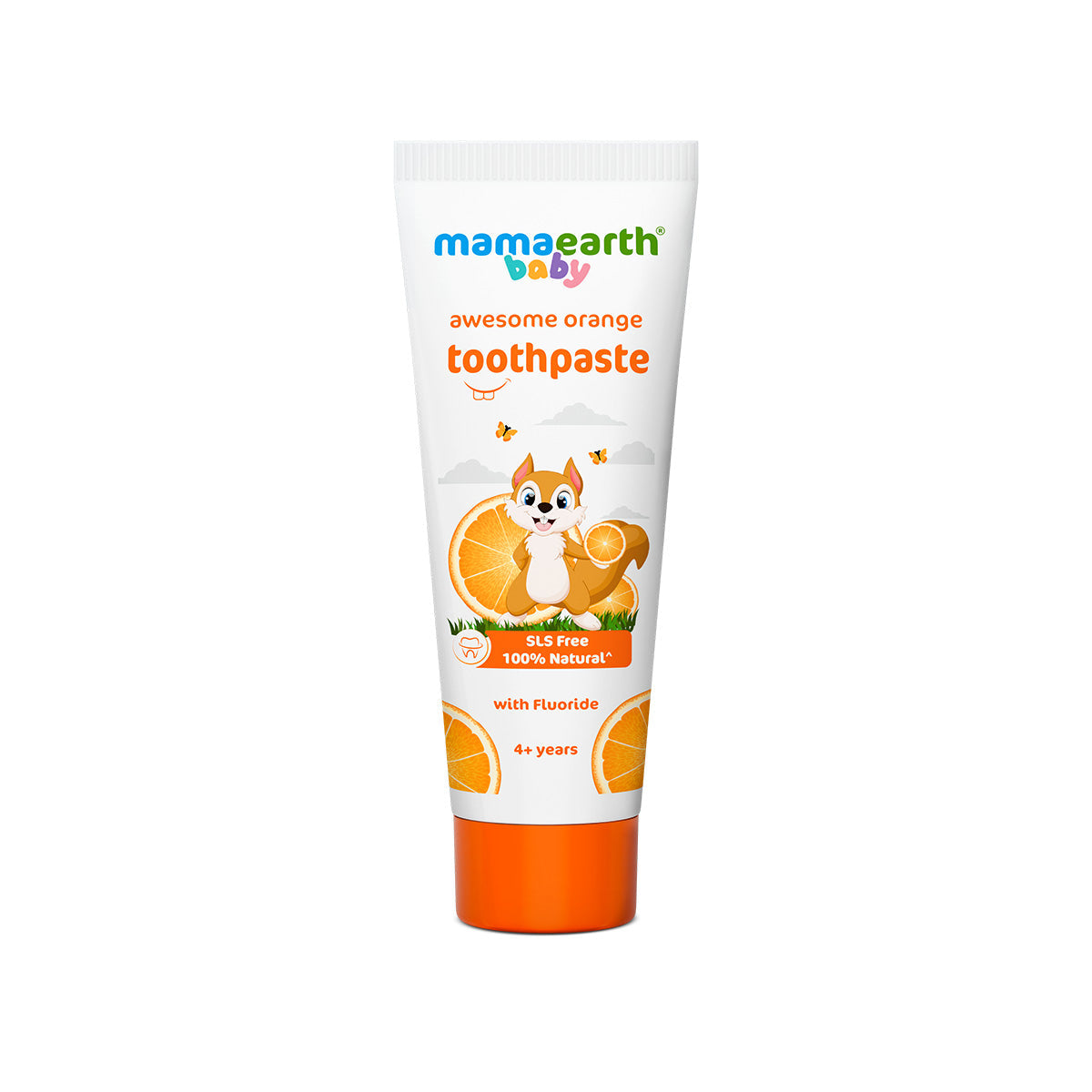 Mamaearth Sulfate Free Awesome Orange Toothpaste For Kids With Fluoride - Buy from Indicrest
