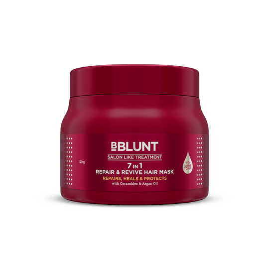 Bblunt 7 in 1 Repair & Revive Hair Mask for Up to 100% Damage Repair, 120g, 7 in 1 Repair & Revive Hair Mask 250g - Buy from Indicrest