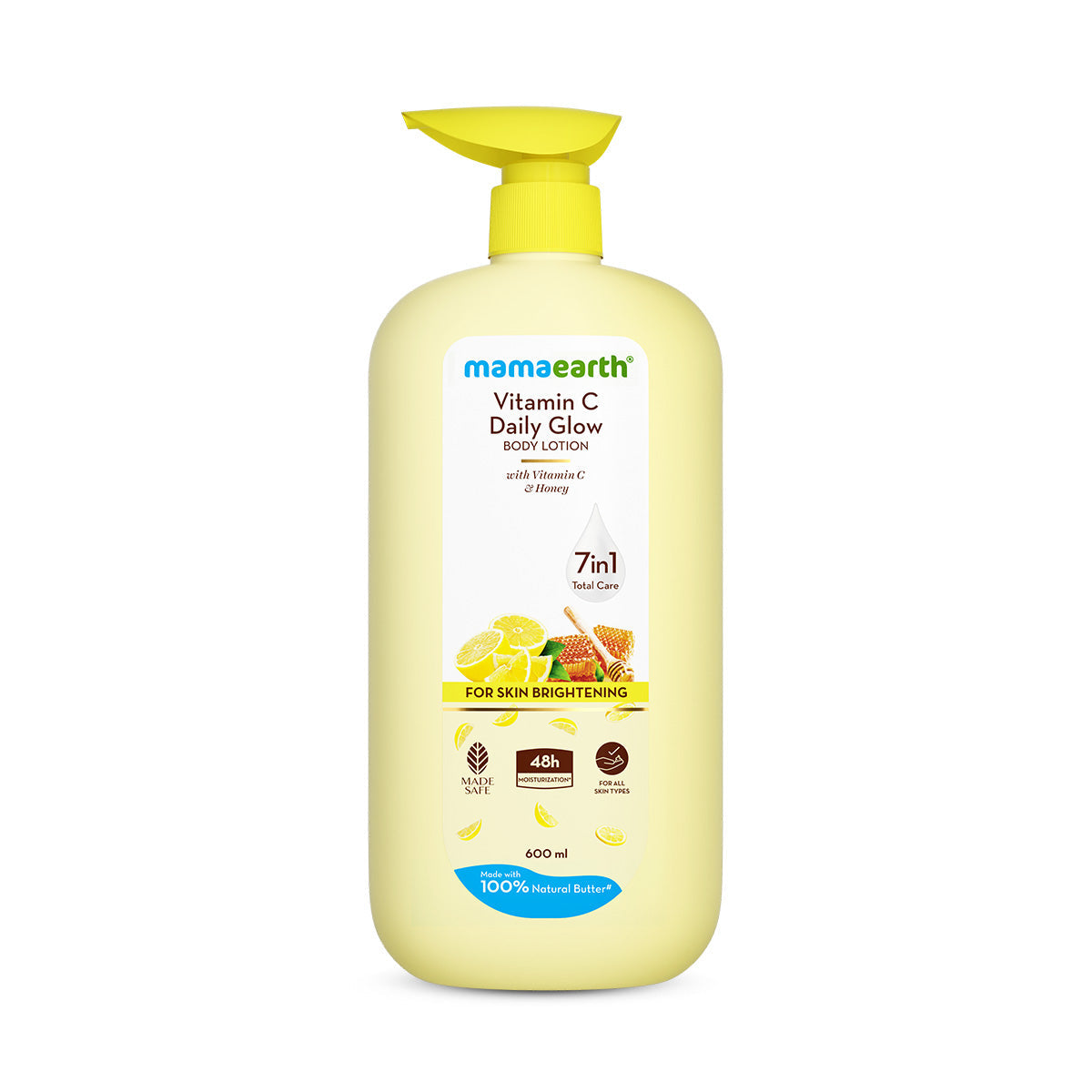 Mamaearth Vitamin C Daily Glow Body Lotion with Vitamin C & Honey for Skin Brightening, 600ml - Image 9 - Buy from Indicrest