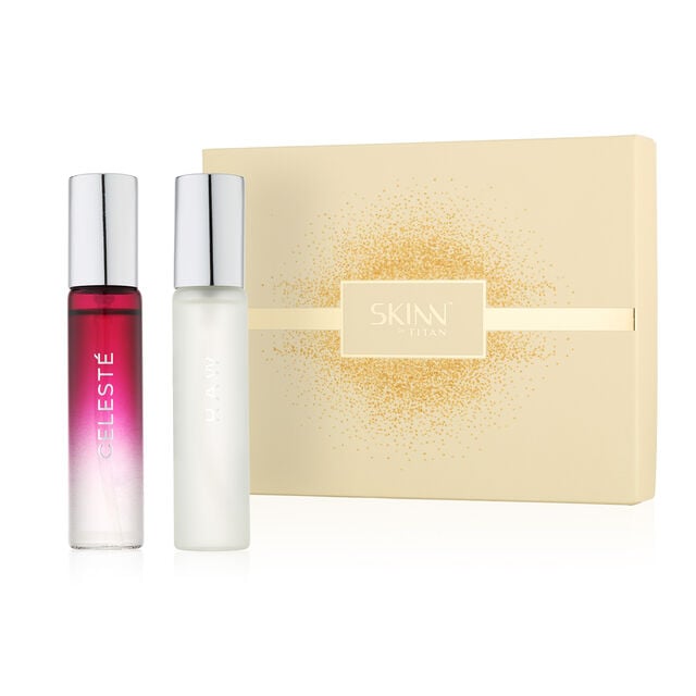 SKINN Raw and Celeste gift pack Eau De Parfum, 20ml x 2 - Buy from Indicrest