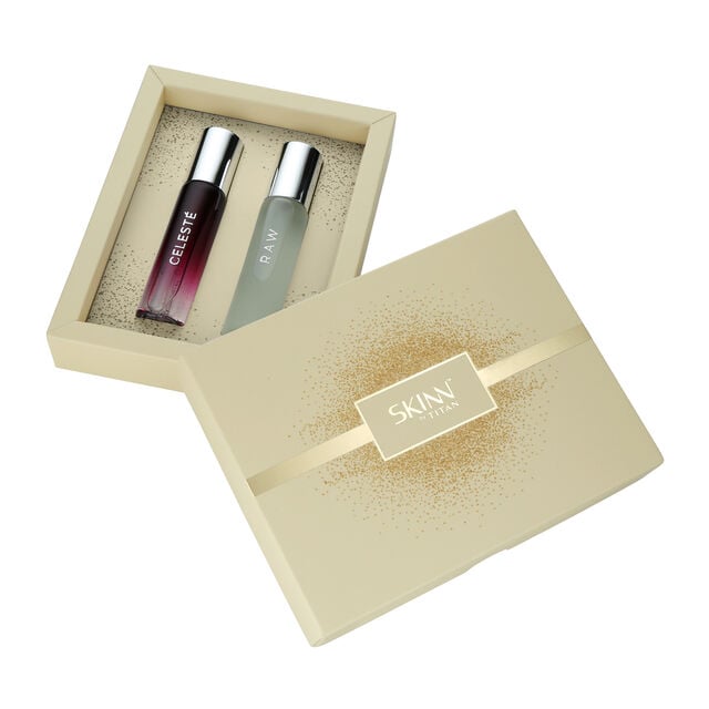 SKINN Raw and Celeste gift pack Eau De Parfum, 20ml x 2 - Image 3 - Buy from Indicrest