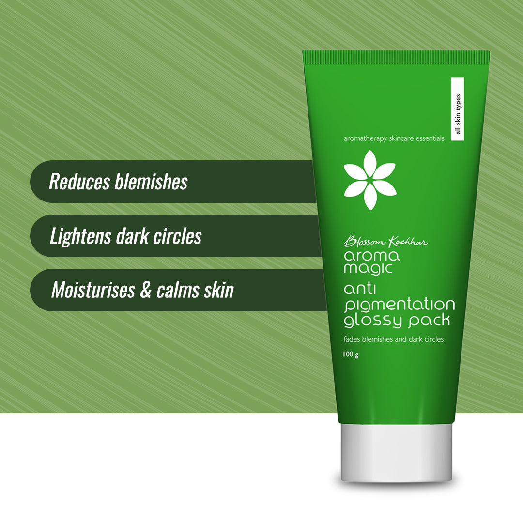 Aroma Magic Anti-Pigmentation Glossy Pack For Blemishes & Dark Circles, 100g - Image 2 - Buy from Indicrest