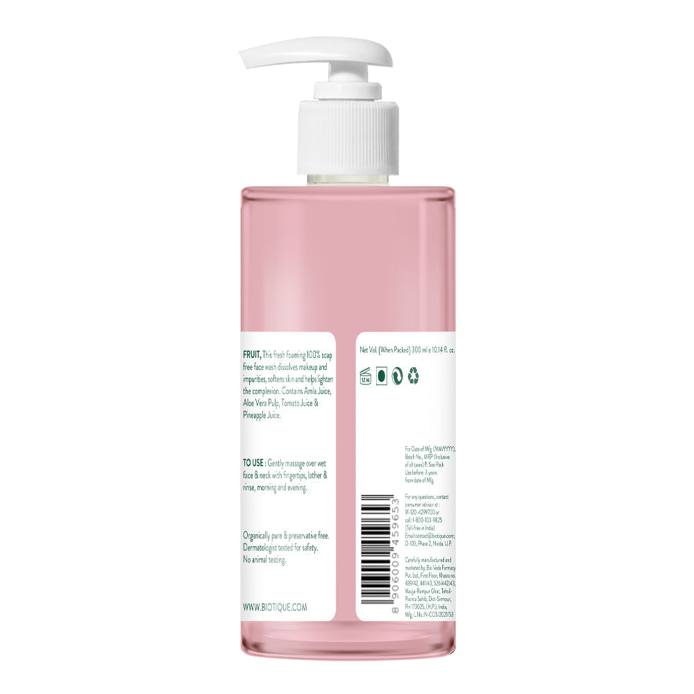 Biotique Fruit Brightening Face Wash, 50ml - Image 5 - Buy from Indicrest