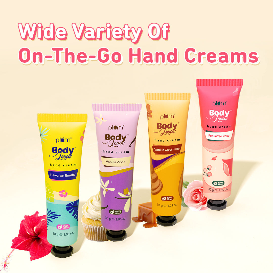 Plum Feelin' So Rose Hand Cream by Plum Body Lovin' | Ultra Moisturizing With Shea Butter | Fresh Rose Fragrance With A Musky Twist | Non-Greasy & Lightweight, 30g