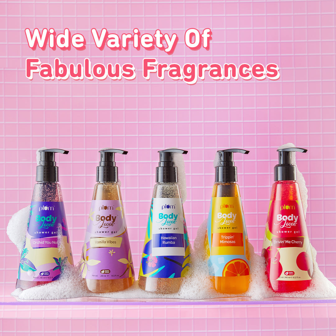 Plum Feelin' So Rose Shower Gel by Plum BodyLovin' | SLS-Free | Hydrating Formula | Musky Rose Fragrance | Aloe-Infused Body Wash, 240ml