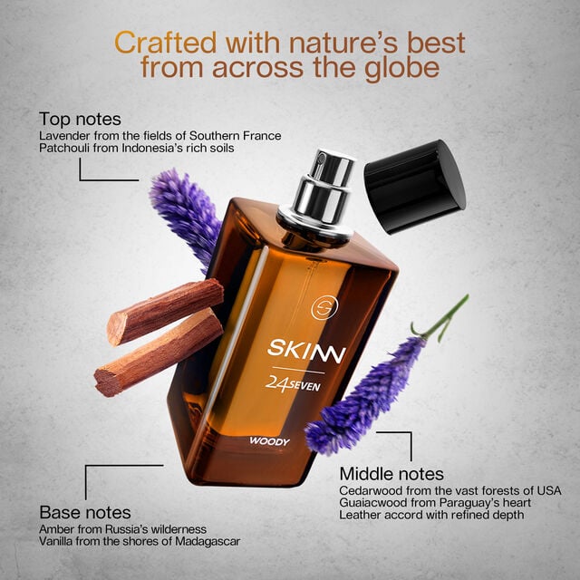 SKINN 247 Woody 100ml Eau De Parfum - Image 2 - Buy from Indicrest