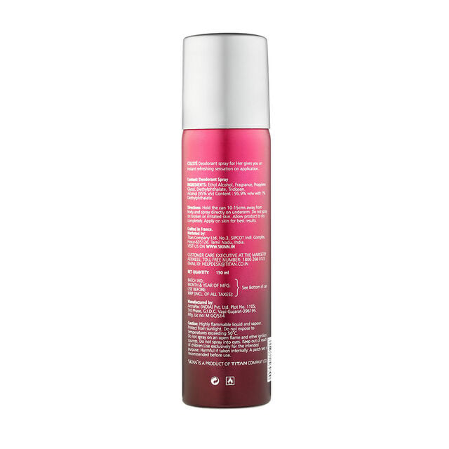 Skinn Deodorant Spray Celeste For Women, 150ml - Image 2 - Buy from Indicrest