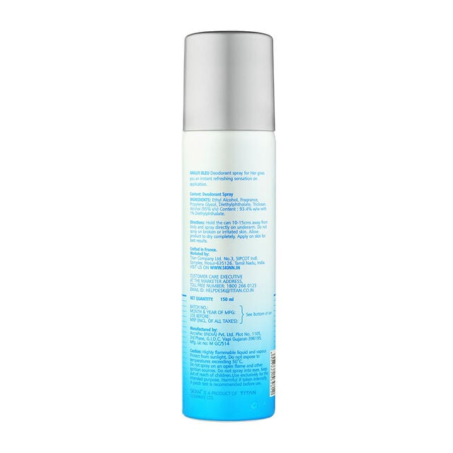 Skinn Deodorant Spray Amalfi Bleu For Women, 150ml - Image 2 - Buy from Indicrest