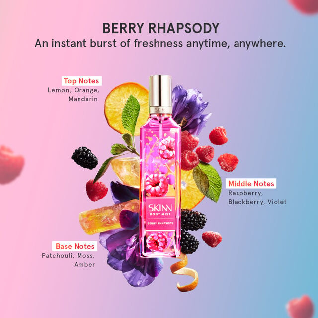 Skinn By Titan Body Mist Berry Rhapsody, 230ml - Image 2 - Buy from Indicrest
