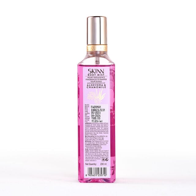 Skinn By Titan Body Mist Velvet Indulgence, 230ml - Image 3 - Buy from Indicrest