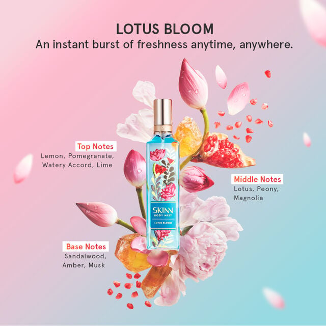 Skinn By Titan Body Mist Lotus Bloom, 230ml - Image 2 - Buy from Indicrest