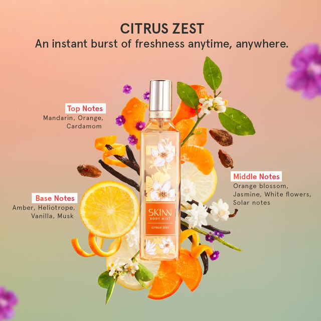 Skinn By Titan Body Mist Citrus Zest, 230ml - Image 2 - Buy from Indicrest