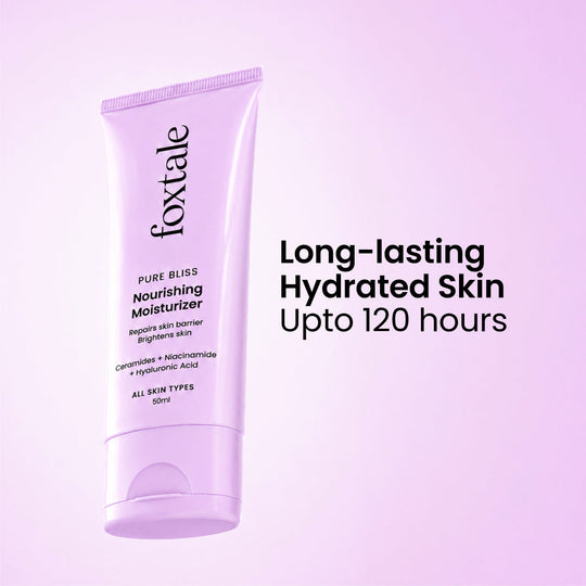 Foxtale Nourishing Ceramide Moisturizer Deep as water, light as air for up to 120 hrs of hydration | 100ml - Buy from Indicrest