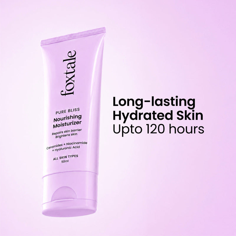 Foxtale Nourishing Ceramide Moisturizer Deep as water, light as air for up to 120 hrs of hydration | 100ml - Buy from Indicrest