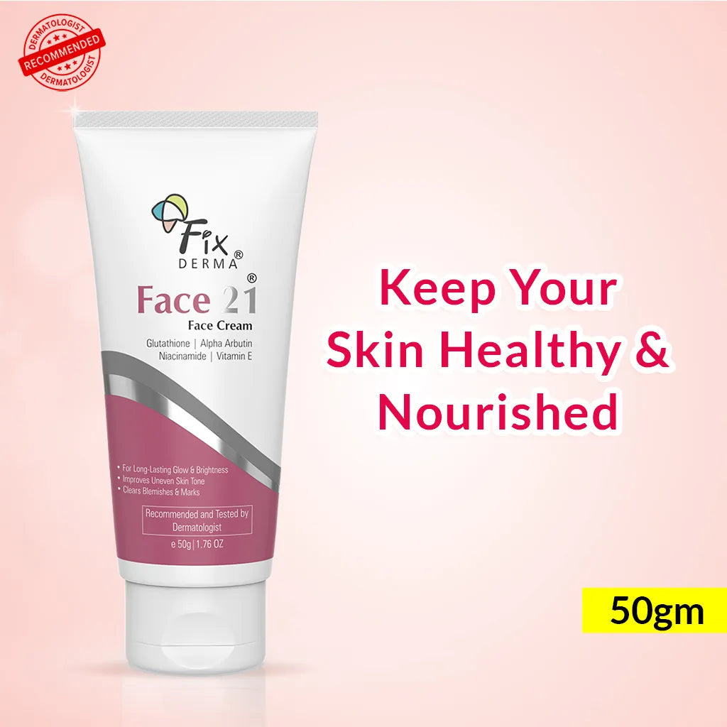 Fixderma Face 21 Cream | Skin-Brightening Moisturizer for Dry Skin, 50g - Image 7 - Buy from Indicrest