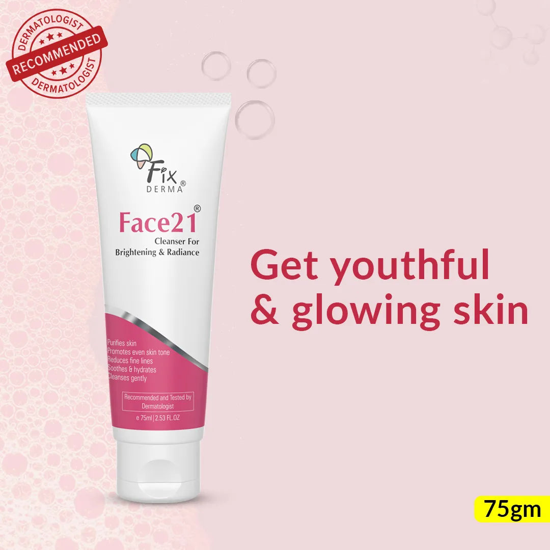 Fixderma Face 21 Cleanser | Gentle Cleansing Formula for All Skin Types, 75ml - Image 8 - Buy from Indicrest
