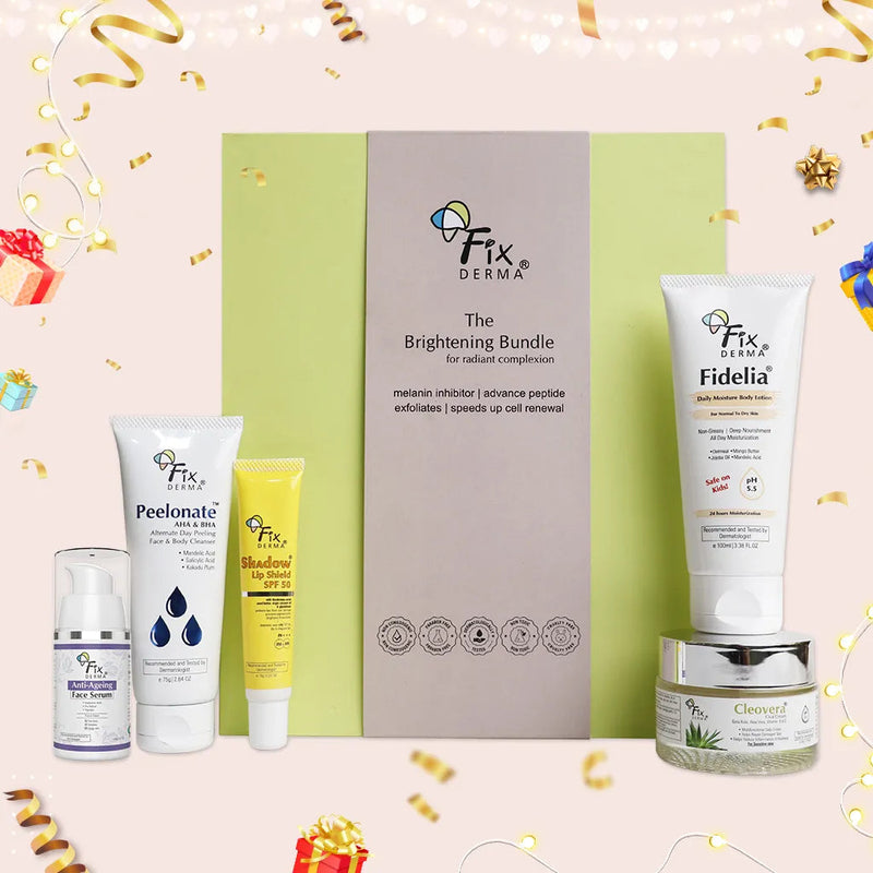 Fixderma The Brightening Bundle | An all-inclusive Brightening Bundle regime for radiant skin, Hand Cream 30g + Foot Cream 60g - Buy from Indicrest
