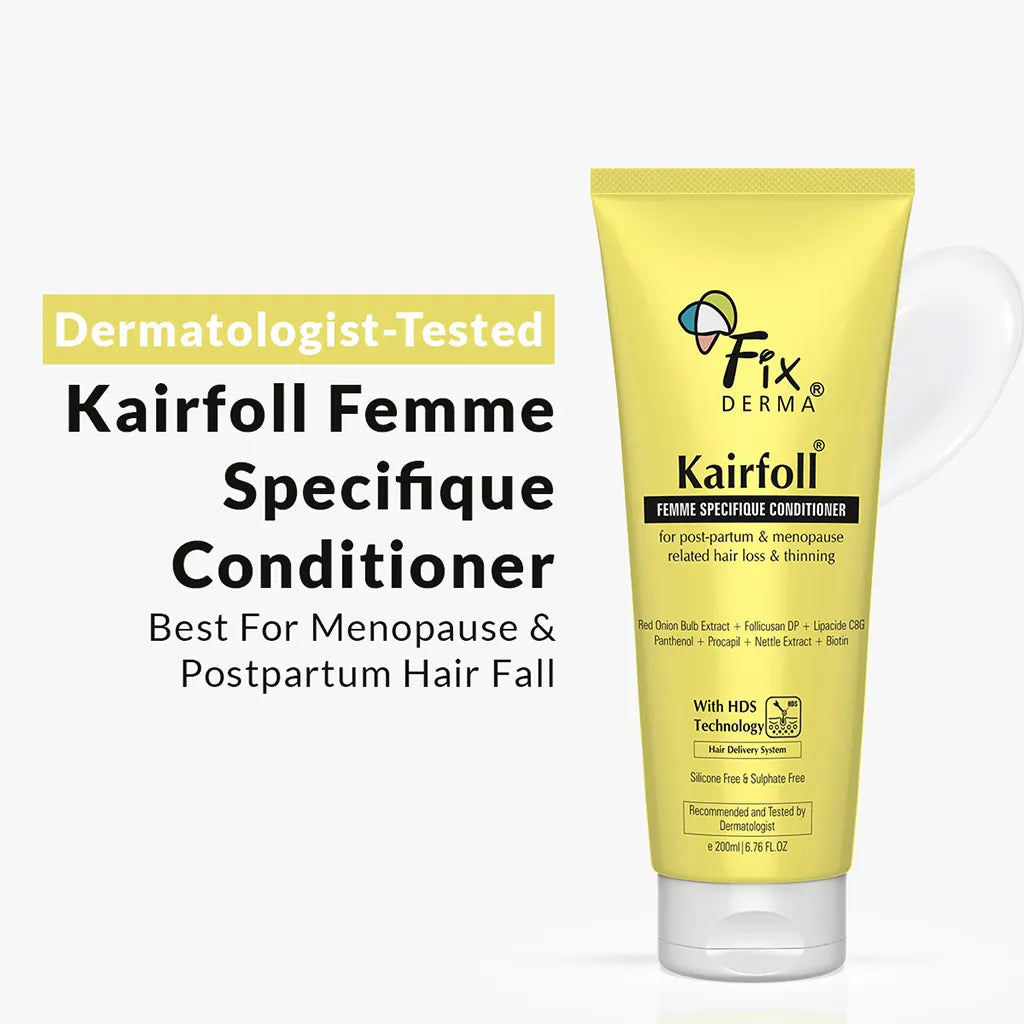 Fixderma Kairfoll Femme Specifique Conditioner | Addresses Hormonal Hair Loss & Thinning in Women, 200ml - Buy from Indicrest