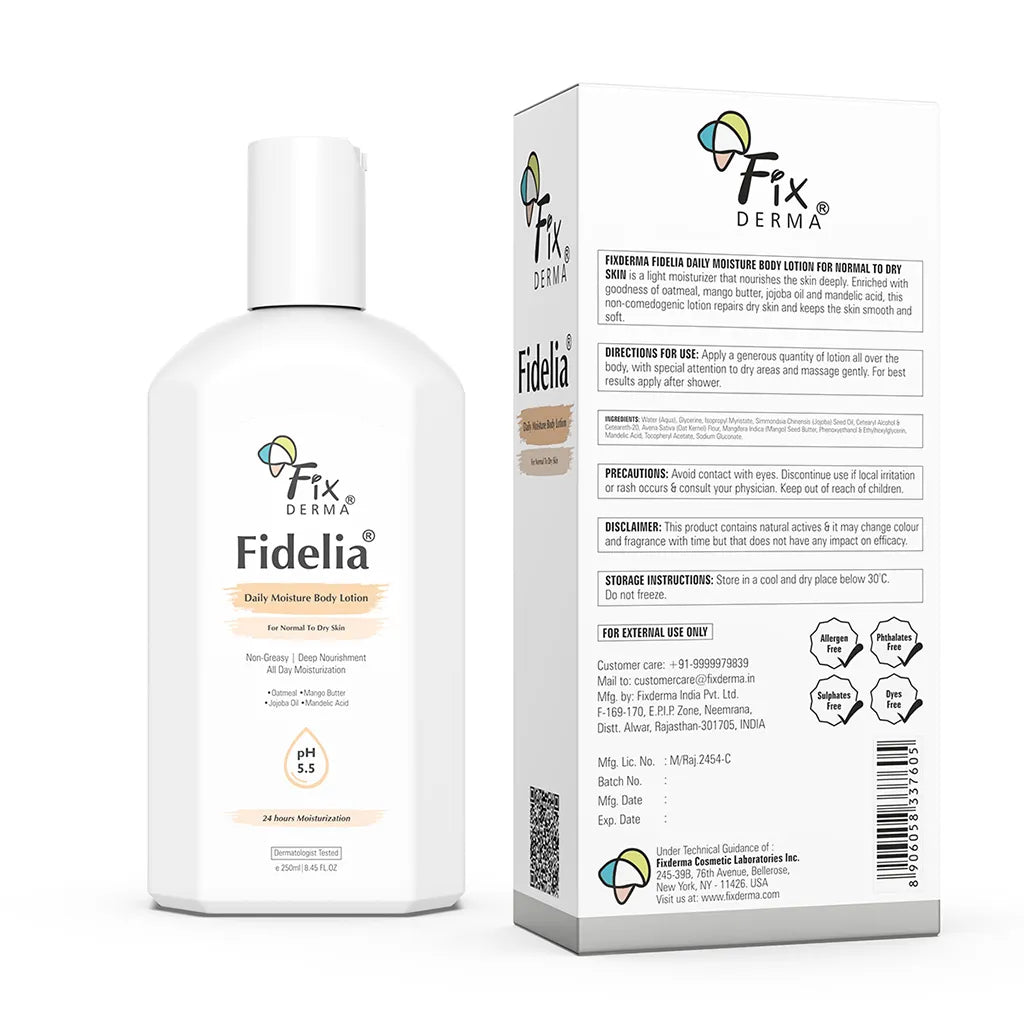 Fixderma Fidelia Daily Moisture Body Lotion | An All-Day Deep Nourishing & Lightweight Body Lotion, 100ml - Image 13 - Buy from Indicrest