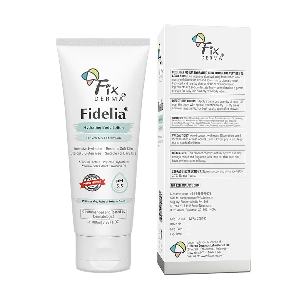 Fixderma Fidelia Hydrating Body Lotion | Intensive Body Lotion to Revitalize Dry & Scaly Skin, 100ml - Image 13 - Buy from Indicrest