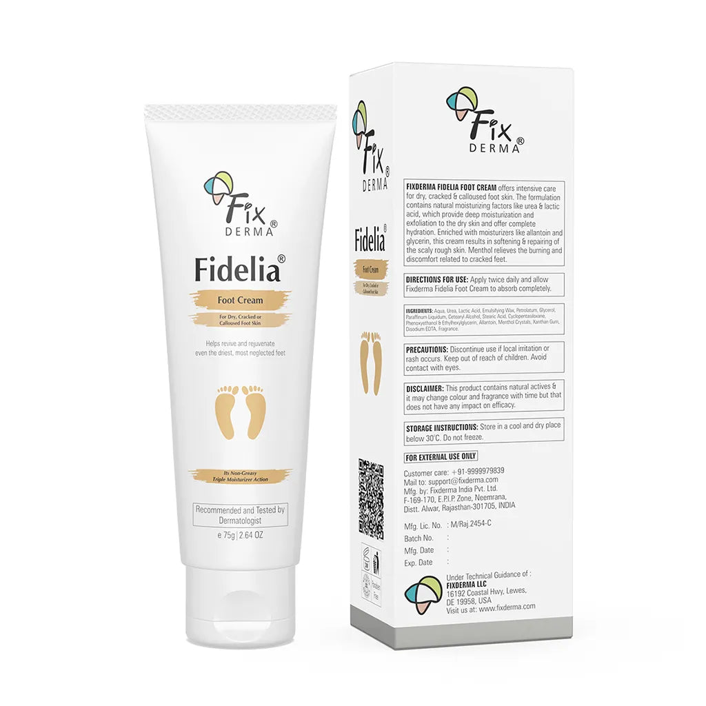 Fixderma Fidelia Foot Cream | Heals & Nourishes Even the Driest, Most Neglected Feet, 75g - Image 5 - Buy from Indicrest
