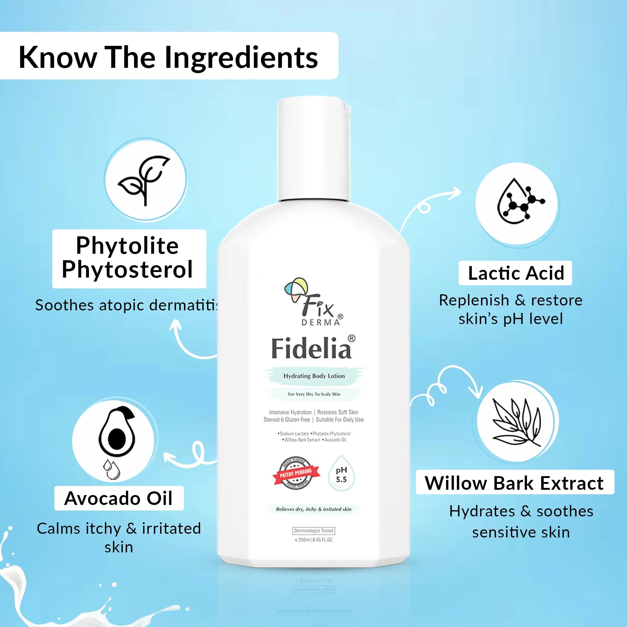 Fixderma Fidelia Hydrating Body Lotion | Intensive Body Lotion to Revitalize Dry & Scaly Skin, 100ml - Image 8 - Buy from Indicrest