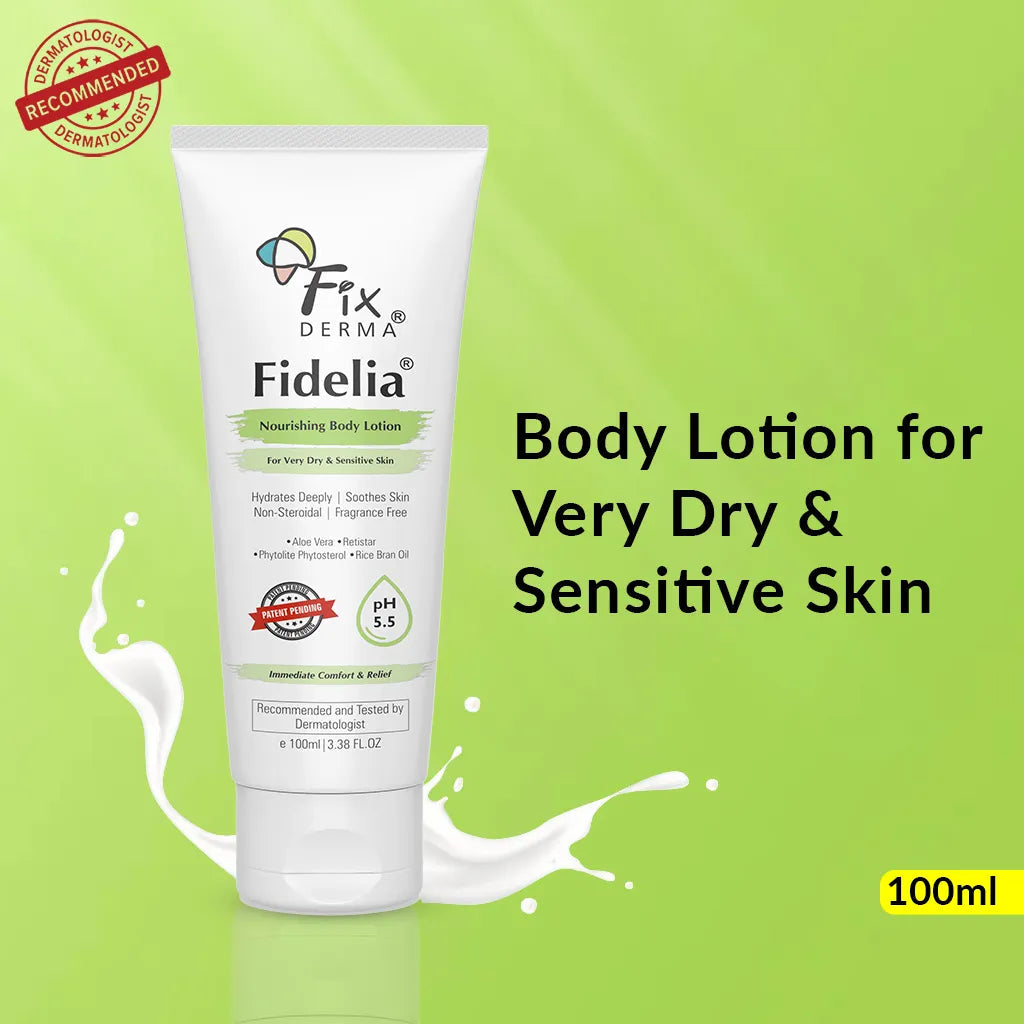 Fixderma Fidelia Nourishing Body Lotion | pH-Balanced Body Lotion for Very Dry to Sensitive Skin, 100ml - Image 10 - Buy from Indicrest