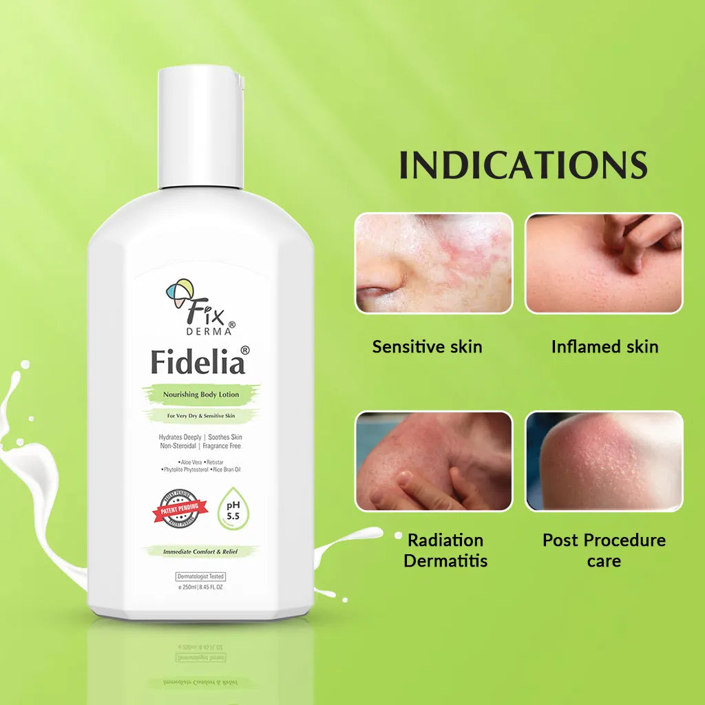Fixderma Fidelia Nourishing Body Lotion | pH-Balanced Body Lotion for Very Dry to Sensitive Skin, 100ml - Image 6 - Buy from Indicrest