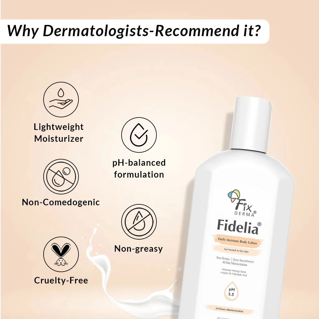 Fixderma Fidelia Daily Moisture Body Lotion | An All-Day Deep Nourishing & Lightweight Body Lotion, 100ml - Image 7 - Buy from Indicrest