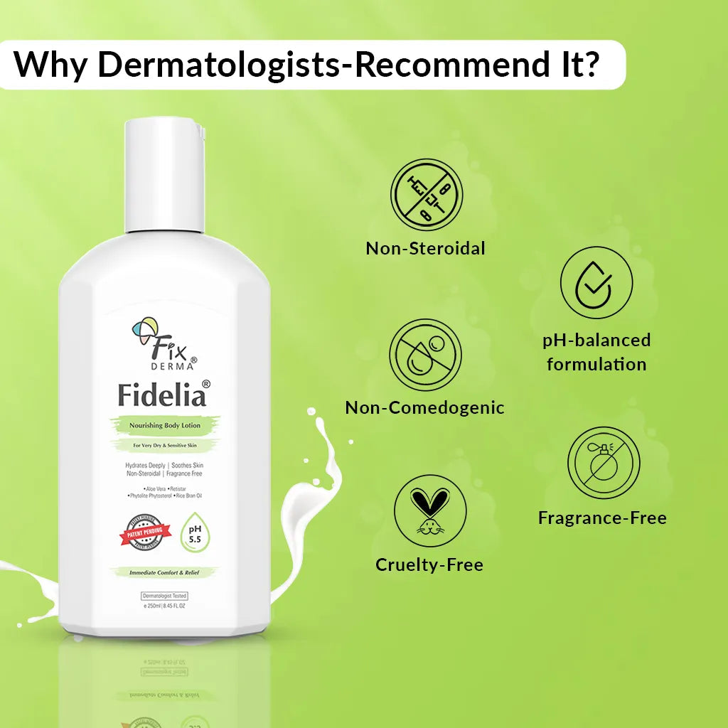Fixderma Fidelia Nourishing Body Lotion | pH-Balanced Body Lotion for Very Dry to Sensitive Skin, 100ml - Image 7 - Buy from Indicrest