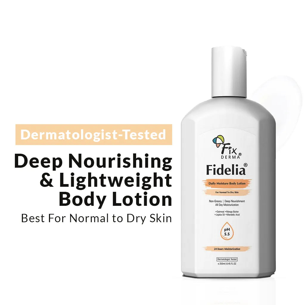 Fixderma Fidelia Daily Moisture Body Lotion | An All-Day Deep Nourishing & Lightweight Body Lotion, 100ml - Image 3 - Buy from Indicrest