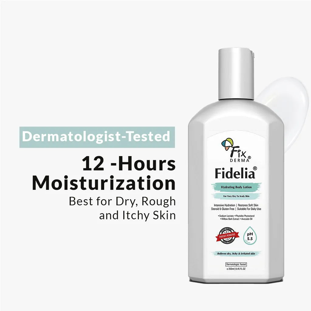 Fixderma Fidelia Hydrating Body Lotion | Intensive Body Lotion to Revitalize Dry & Scaly Skin, 100ml - Image 2 - Buy from Indicrest