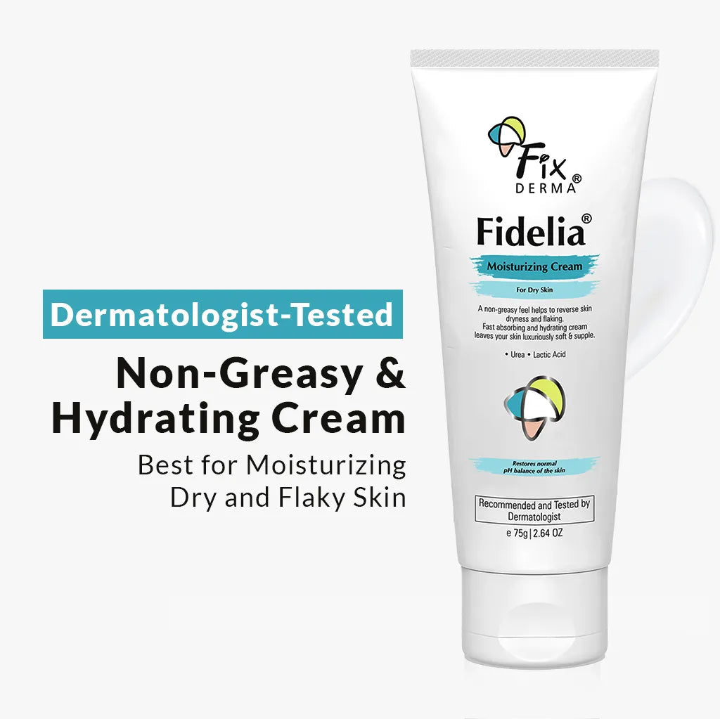 Fixderma Fidelia Moisturizing Cream | A non-greasy and Hydrating Cream for Dry Skin, 75g - Buy from Indicrest