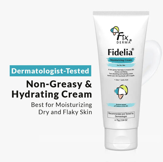 Fixderma Fidelia Moisturizing Cream | A non-greasy and Hydrating Cream for Dry Skin, 75g - Buy from Indicrest