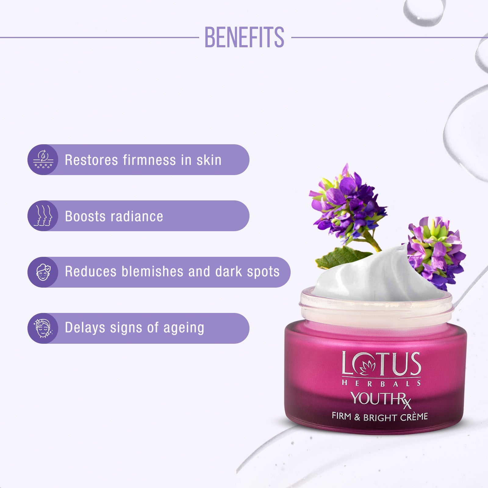 Lotus Herbals YouthRx firm & bright day Creme, 50g