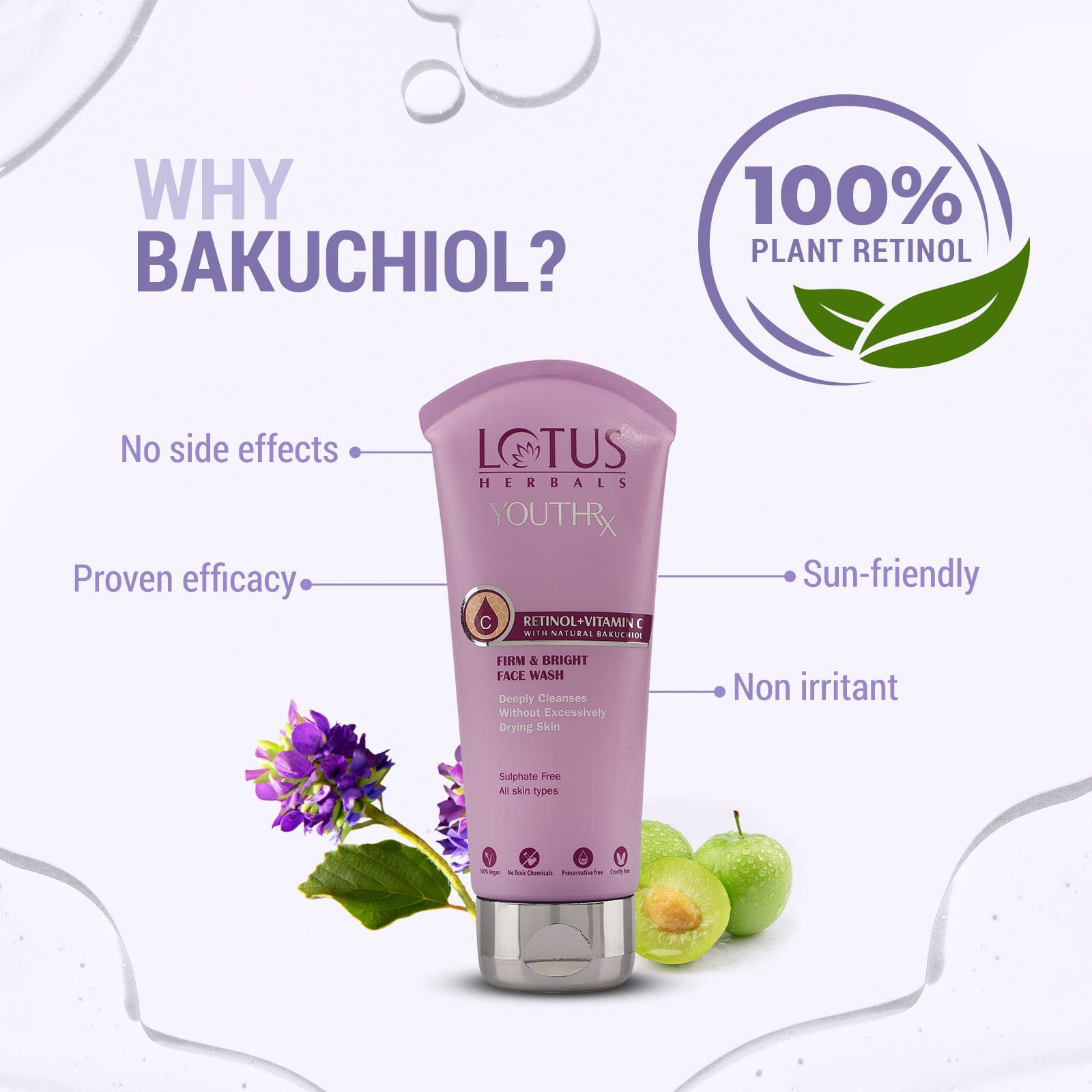 Lotus Herbals YouthRx firm & bright facewash, 100ml