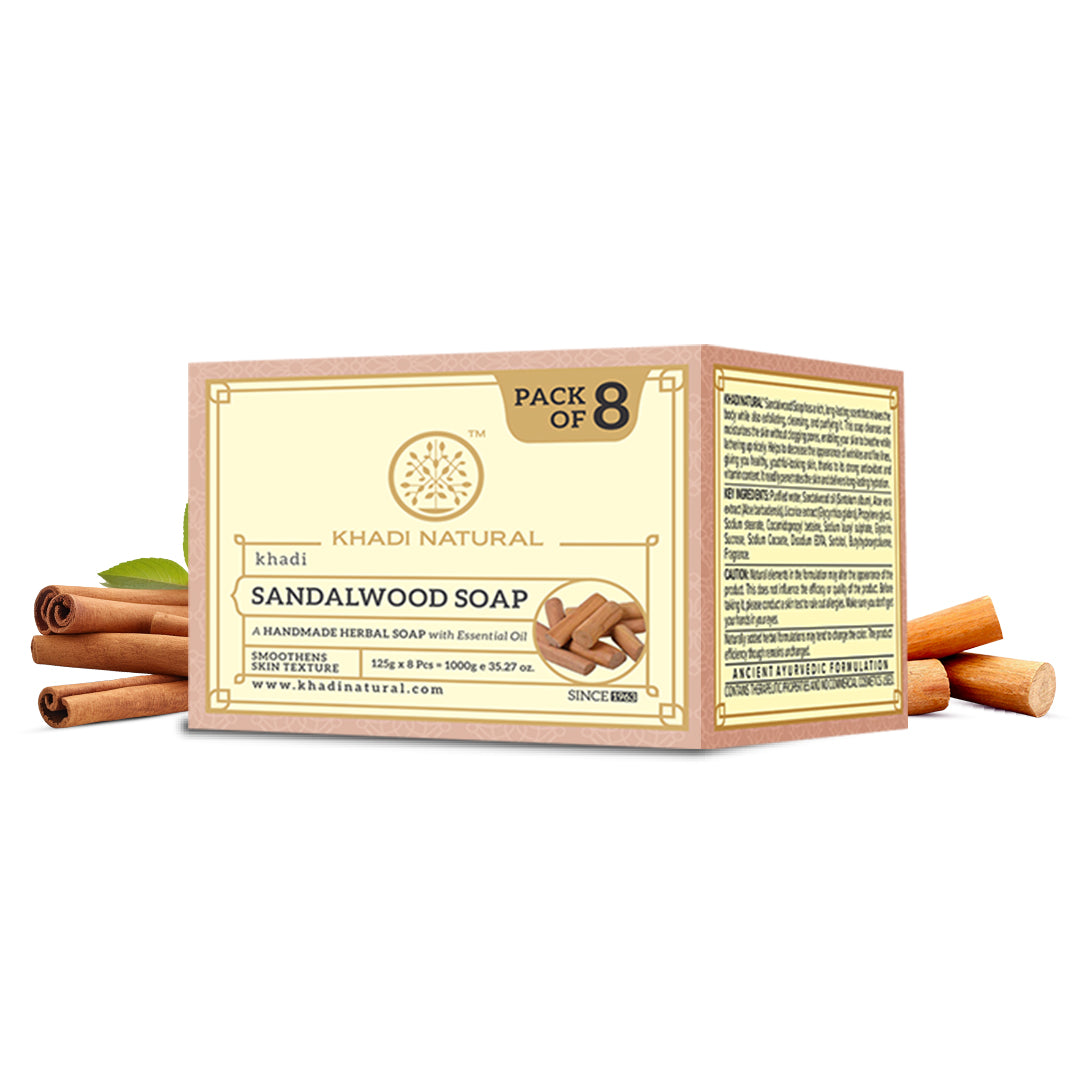 Khadi Natural Herbal Sandalwood Soap - 125gm - Image 11 - Buy from Indicrest