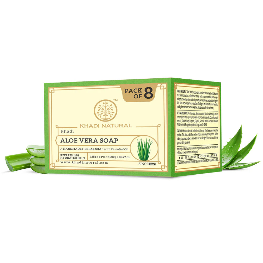 Khadi Natural Herbal Aloevera Soap - 125gm - Image 11 - Buy from Indicrest
