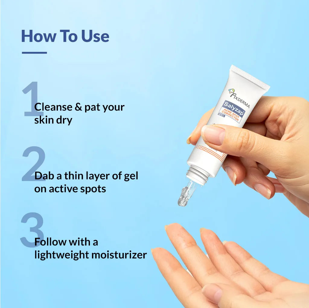 Fixderma Salyzap Acne Spot Corrector Gel, 20g - Image 5 - Buy from Indicrest