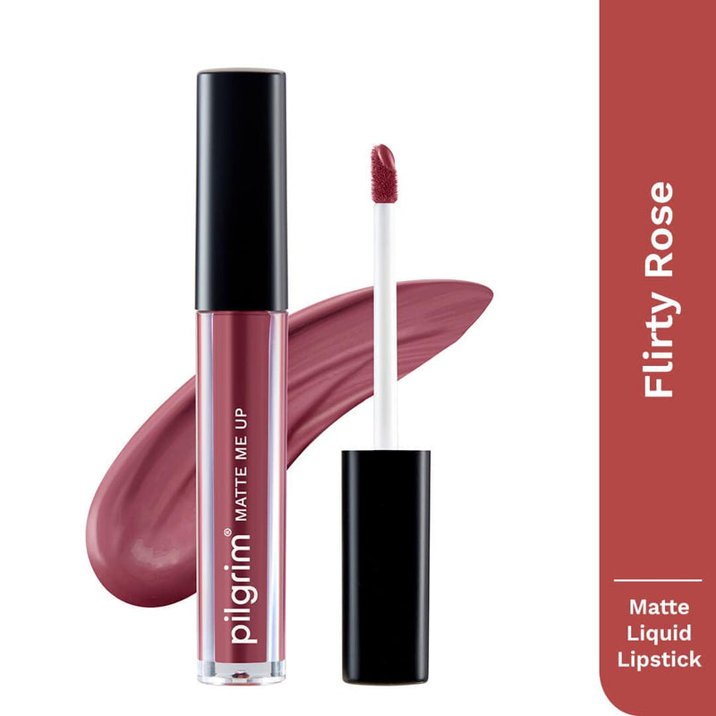 pilgrim matte me up liquid lipstick flirty rose 08   Buy from Indicrest