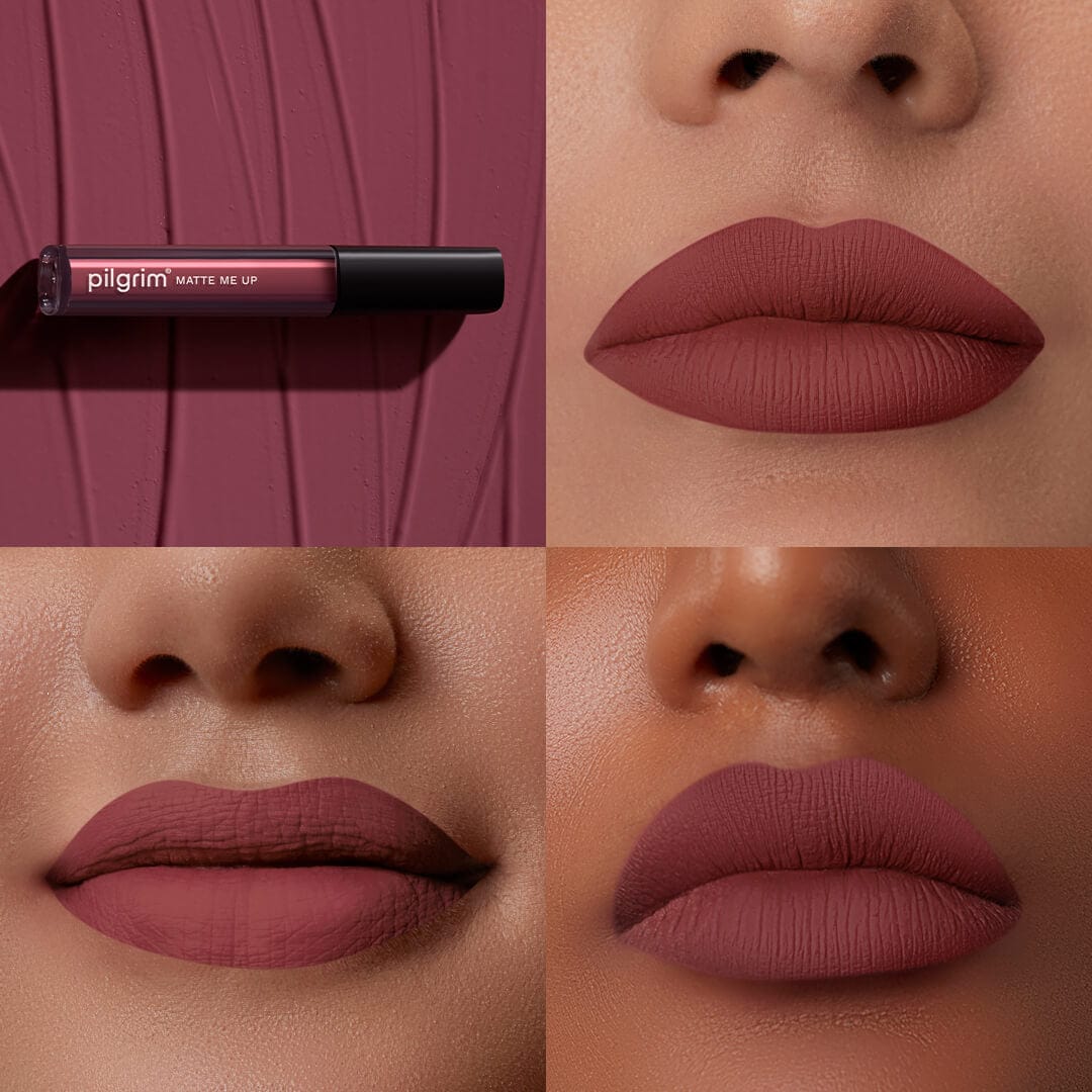 pilgrim matte me up liquid lipstick flirty rose 08   Image 2   Buy from Indicrest